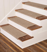 Oak Valley Designs Bayside Charm rounded bullnose stair tread on wooden stairs improves footing
