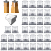 OASMU 32-piece square chair leg protectors packaging shown for quick floor protection.