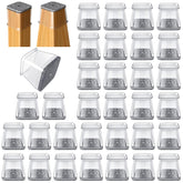OASMU square chair leg protectors guard hardwood floors and glide smoothly