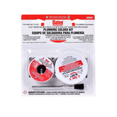 Oatey Safe-Flo solder kit with solder wire for reliable copper pipe joints.