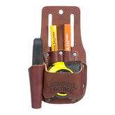 Occidental Leather Tape & Knife Holder—front view shows compact organization for quick access.