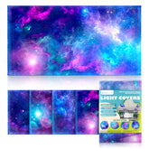 OCTO LIGHTS astronomy cover on ceiling light provides softened classroom illumination.