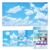 OCTO LIGHTS magnetic cloud cover over fluorescent fixture for glare reduction