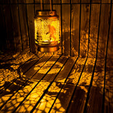 OFEWPAGA Bigfoot silhouette lantern hanging for charming outdoor ambiance
