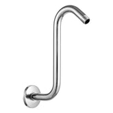 OFFO shower head extension arm with high-rise goose neck for immersive showers.