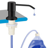 OHiHi dish soap dispenser pump showing mess-free operation and easy refills