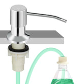 OHiHi kitchen sink soap dispenser in chrome finish, durable and rust-resistant.