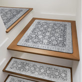 OJIA non-slip stair treads with rubber backing for secure steps and added safety.