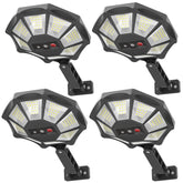 OKPRO solar light with octagonal design provides even outdoor illumination.