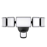 Olafus 130W motion sensor outdoor light front view for 360-degree coverage and safety.