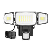 Olafus 70W motion sensor outdoor light front view with plug-in design for entryway lighting