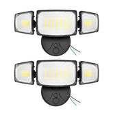 Olafus 80W flood light with three adjustable heads for broad outdoor coverage