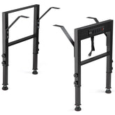 OLBRUS four-pack height-adjustable workbench legs for versatile furniture setup.