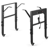 OLBRUS workbench frame shows 19-6 inch depth for a spacious DIY station.