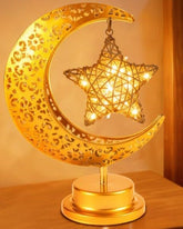 OLEEK moon and stars lamp creates a warm Ramadan ambiance on your table.