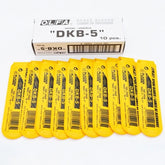 OLFA DKB-5 30-degree blade pack showing clean, sharp cuts