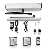 Olideauto handicap door opener assembly displays streamlined installation for accessible entry.