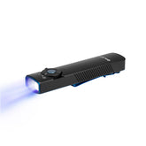 OLIGHT Arkfeld UV flashlight front view showing compact EDC design for outdoor use and quick UV checks