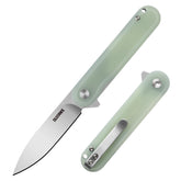 OLITANS G040 blade close-up highlights D2 steel edge retention.