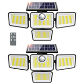 omibee 4500lm outdoor solar lights illuminate paths and yards at night