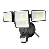 Omibee 70W security light front view with four heads for full yard coverage.