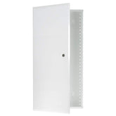 On-Q 28 structured enclosure with hinged cover lock for tidy wall installs
