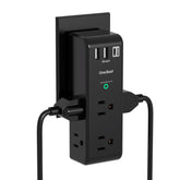 One Beat surge protector with six outlets and a rotating design for clutter-free desks.