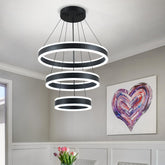 O'NEELDY three ring front view chandelier for modern living spaces