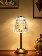 One Fire brass table lamp with three colors for mood lighting
