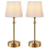 ONEWISH cordless table lamp set on dining table with warm ambient lighting