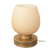 ONEWISH touch bedside lamp with desert titanium shade provides cozy ambient light for bedrooms.