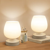 ONEWISH touch bedside lamp pair on nightstand delivering gentle evening light
