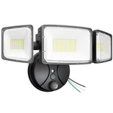 Onforu 100W dusk-to-dawn light, front view, wide coverage for safer outdoor spaces.