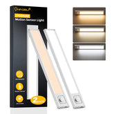 Onforu 13.8-inch under-cabinet lighting with battery power enables flexible, cord-free placement.