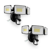 Onforu 2-pack 100W flood light front view; outdoor security