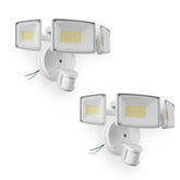 Onforu 2 pack 100W LED motion sensor outdoor light front view for secure nighttime lighting