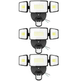 Onforu 3-pack 75W motion sensor outdoor lights illuminate exteriors with high brightness