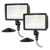 Onforu 65W LED flood light with knuckle mount enables flexible outdoor lighting for yards and garages.