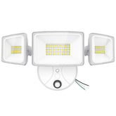 Onforu 70W LED dusk-to-dawn flood light front view highlighting high brightness for yard safety