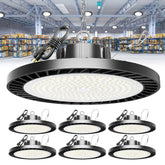 OnlyLux 250W UFO LED high bay light package view; ready-to-install brightness for warehouses.