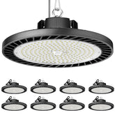 ONLYLUX 8-pack LED high bay lights deliver broad, bright coverage for large spaces.