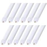 ONLYLUX 8ft LED bulbs in a 12-pack for offices and stores