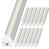 ONLYLUX LED shop light with V-shape design delivering wide, even brightness for workshops.