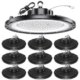 ONLYLUX UFO high bay light 200W for energy-efficient garage lighting.