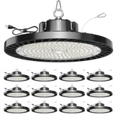 ONLYLUX UFO LED high bay light delivers 150W brightness for garages.
