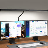 ONLYWIN eye-caring desk lamp with clamp provides space-saving lighting for home offices.