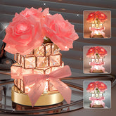 ONXE Valentine Rose Lamp with crystal base for romantic ambiance.