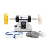 OPAVIOC Jewelry Polisher base on a compact bench for versatile polishing tasks