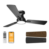 OPONL 42-inch ceiling fan with light in black, delivering cool comfort for living rooms