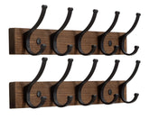 Optish coat rack wall mount with wood finish adds stylish, space-saving organization.